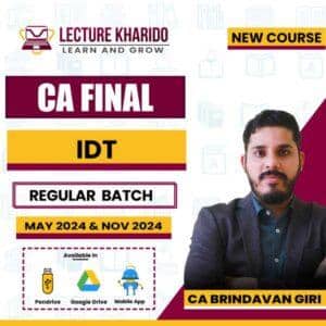 CA Final IDT new course by CA Brindavan Giri