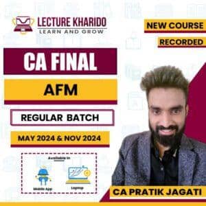 CA Final AFM New Course By CA Pratik Jagati