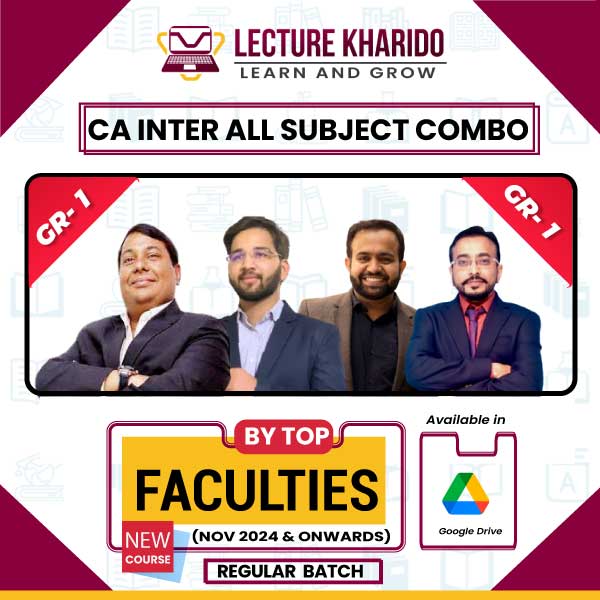 CA Inter All subject group 1 combo new course by top faculty of india