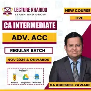 CA Inter advance accounting new course by ca abhishek zaware