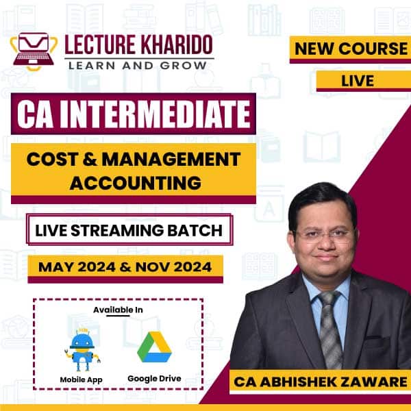 CA Inter Costing By CA Abhishek Zaware for may 2024 & Nov 2024