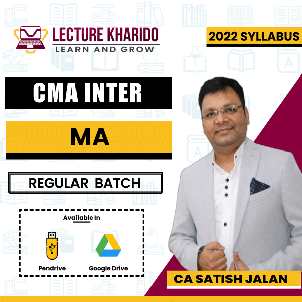 CMA Inter Management Accounting for JUNE 2024 & Dec 2024 BY CA Satish Jalan