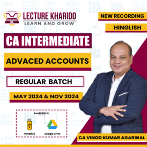 ca inter advanced accounts by ca vinod kumar agarwal for may 2024 & nov 2024