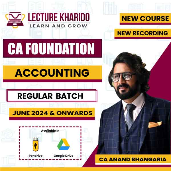 ca inter accounting by CA ANAND BHANGARIYA for June 2024