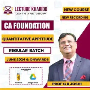 ca foundation quantitative apptitude by G B joshi